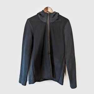 PHILIPPE DUBUC - Thick cotton half zip hoodie - Sz L (fits S-M)